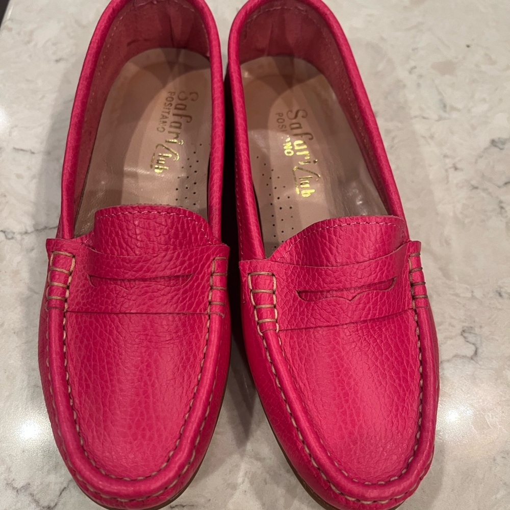 Safari club positano Fuchsia Leather Loafers
Italian